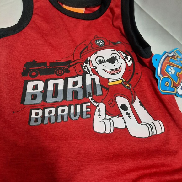 NWT Nickelodeon Born Brave Paw Patrol 2 piece Short Set Size 24 M - Picture 3 of 4